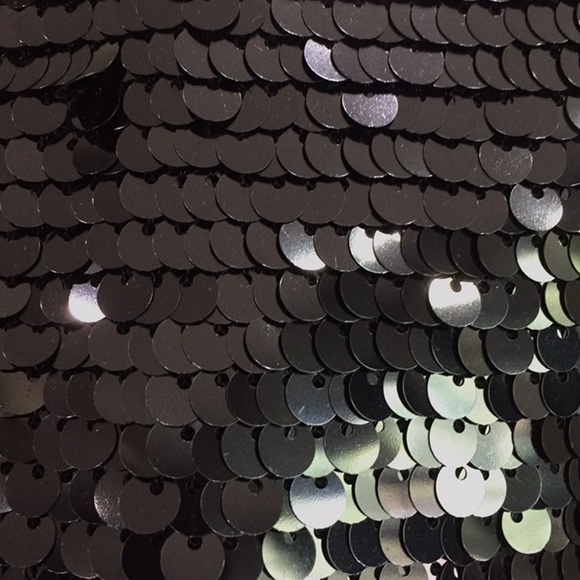 Michael Kors Black Sequin Button-Up Sweater - Picture 3 of 5